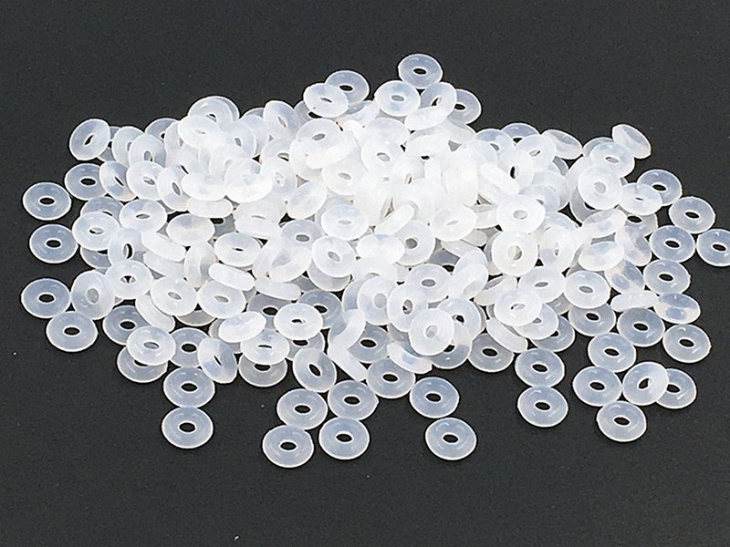 Kinteshun Beads Stopper SpacerAntiskid Locating Silicone Ring for DIY Bracelet Necklace Jewelry Making Accessaries300pcsClear