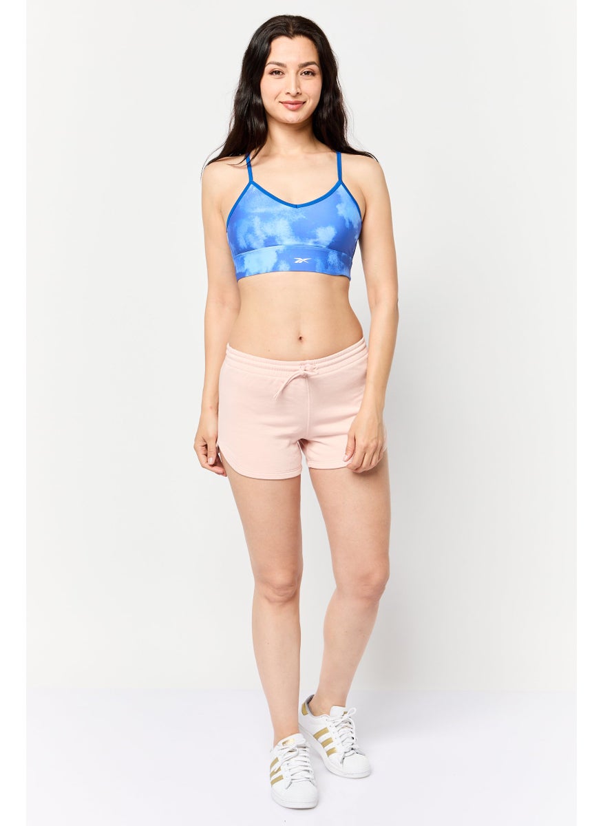 Reebok Women Lightly Padded Training Sports Bra, Blue  - Image 2
