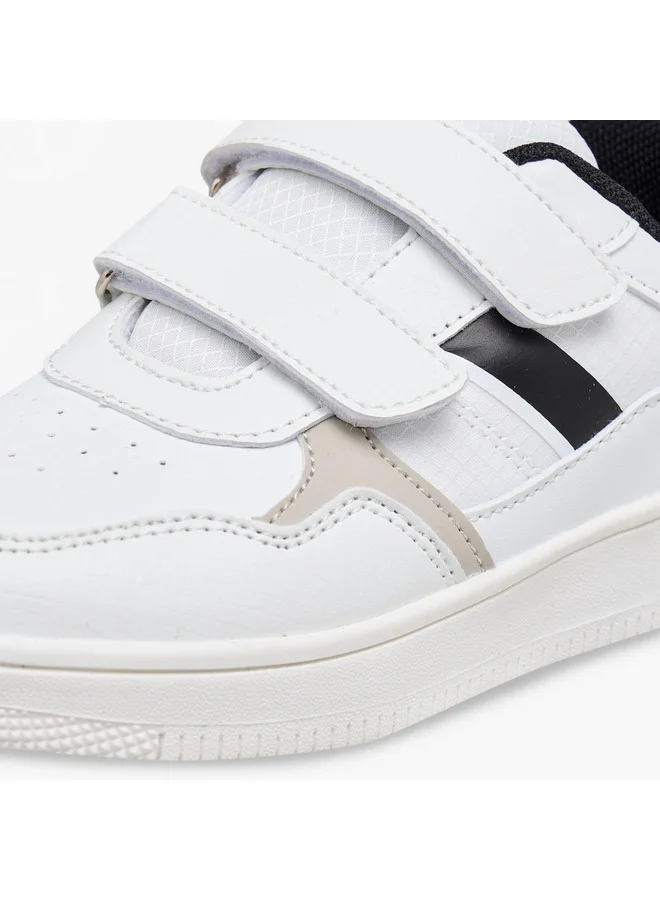 LBL by Shoexpress Boys Panelled Sneakers with Hook and Loop Closure