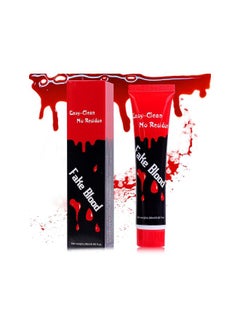 Halloween Fake Blood Makeup,Liquid Dripping Fake Blood Washable,Dark Fake Blood for Clothes Vampire Zombie Cosplay Costume Party Stage Realistic Monster Special Effects SFX Makeup