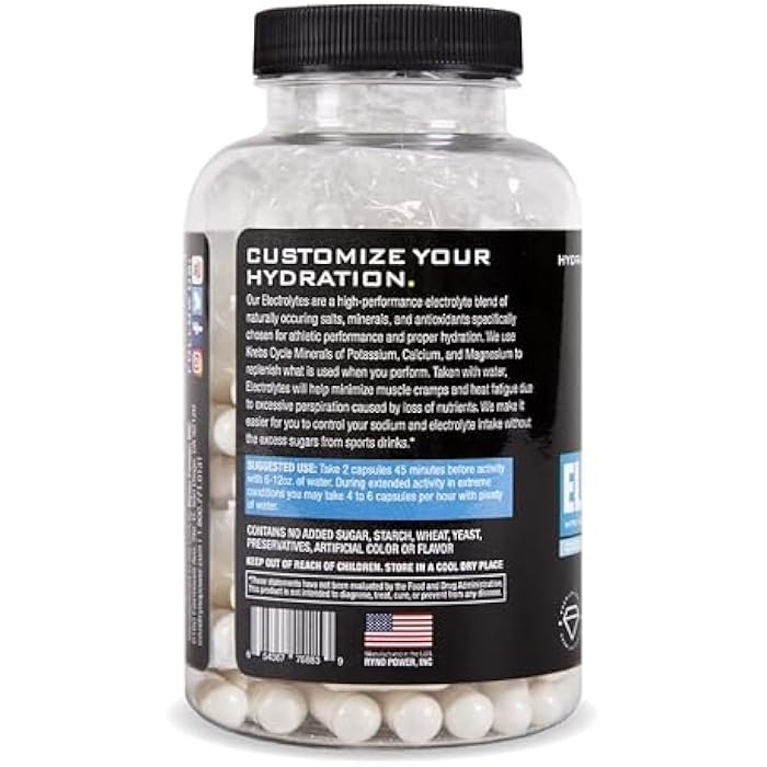 Ryno Power Electrolytes Supplement Capsules (50 Servings) - Image 3