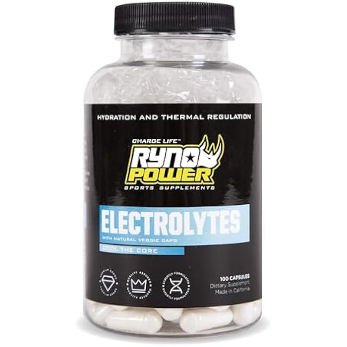 Ryno Power Electrolytes Supplement Capsules (50 Servings) - Image 1