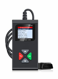 Excefore YA100 OBD2 Scanner OBD2 Code Reader Automotive Engine Fault Code Reader OBDII Full Functions Car Diagnostic Scan Tool with Vehicle Voltage Test for All OBD2 Protocol 12V Cars Since 1996  - Image 1