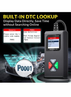 Excefore YA100 OBD2 Scanner OBD2 Code Reader Automotive Engine Fault Code Reader OBDII Full Functions Car Diagnostic Scan Tool with Vehicle Voltage Test for All OBD2 Protocol 12V Cars Since 1996  - Image 4
