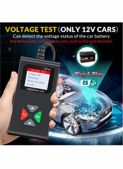 Excefore YA100 OBD2 Scanner OBD2 Code Reader Automotive Engine Fault Code Reader OBDII Full Functions Car Diagnostic Scan Tool with Vehicle Voltage Test for All OBD2 Protocol 12V Cars Since 1996  - Image 2