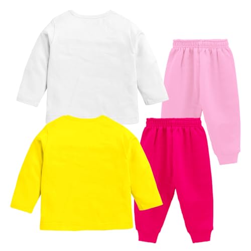 Kuchipoo Girl Regular Fit Cotton T-Shirts and Pyjamas Set (KUC-PSUT-143, 2-3 Years, Multi-Colored) - Image 2