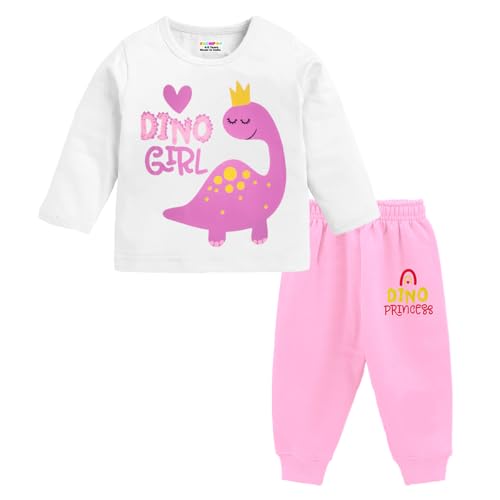 Kuchipoo Girl Regular Fit Cotton T-Shirts and Pyjamas Set (KUC-PSUT-143, 2-3 Years, Multi-Colored) - Image 3