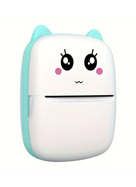 A Small Portable Wireless Thermal Printer That Does Not Require Lnk It Is Rechargeable It Pairs Wirelessly Via Bluetooth With Mobile Phones Tablets And Laptops To Print Your Own Photos Stickers Small Notes Thank You Cards Barcode Scans Or Websites Easy To Use And Portable In The Pocket Color The Image Is Black And White Not In Color And The Special Paper For The Printer Is Thermal Paper (There Is Adhesive Or Transparent Adhesive Paper Or Colored Thermal Paper That Is Sold Separately And is Not Included With The Printer) The Color Of The Printer Is White And Blue