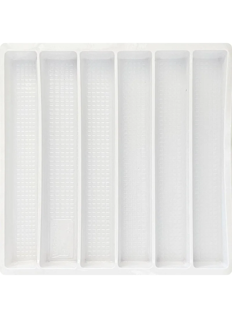 Ambalaj Pazarı 6 Compartment Special White Separator 26.5X26.5X2.7 cm - 25 Pieces