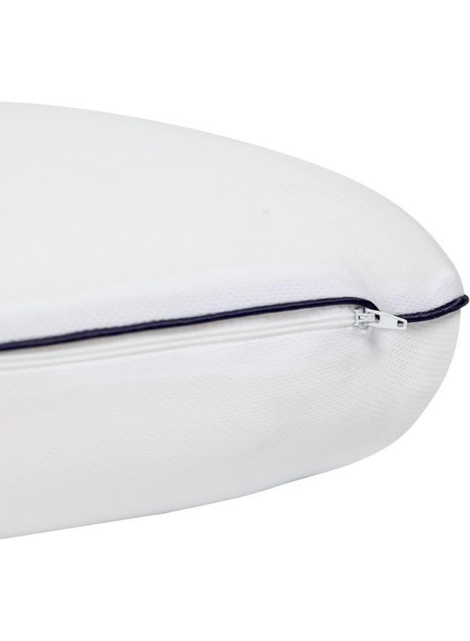 Cannon Plush Memory Foam Washable Cover Rectangular Ortho Gel Pillow White Cn Mfgp - Image 4