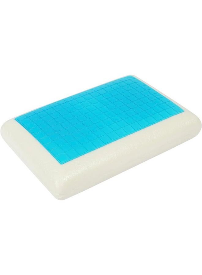 Cannon Plush Memory Foam Washable Cover Rectangular Ortho Gel Pillow White Cn Mfgp - Image 3