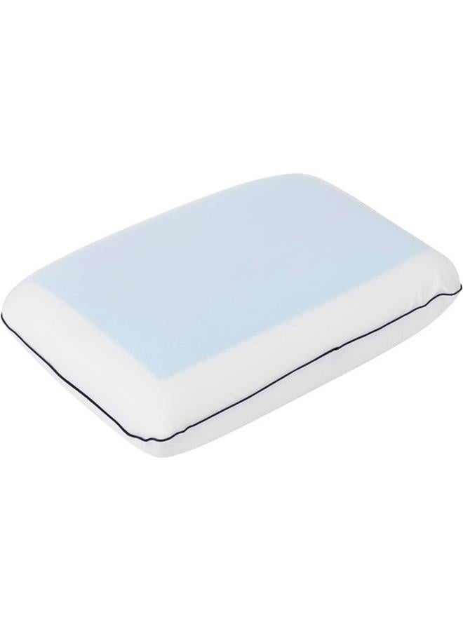 Cannon Plush Memory Foam Washable Cover Rectangular Ortho Gel Pillow White Cn Mfgp - Image 2