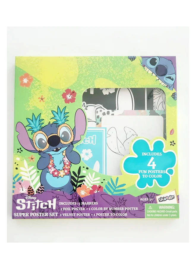 ديزني Stitch Super Poster Activity Set