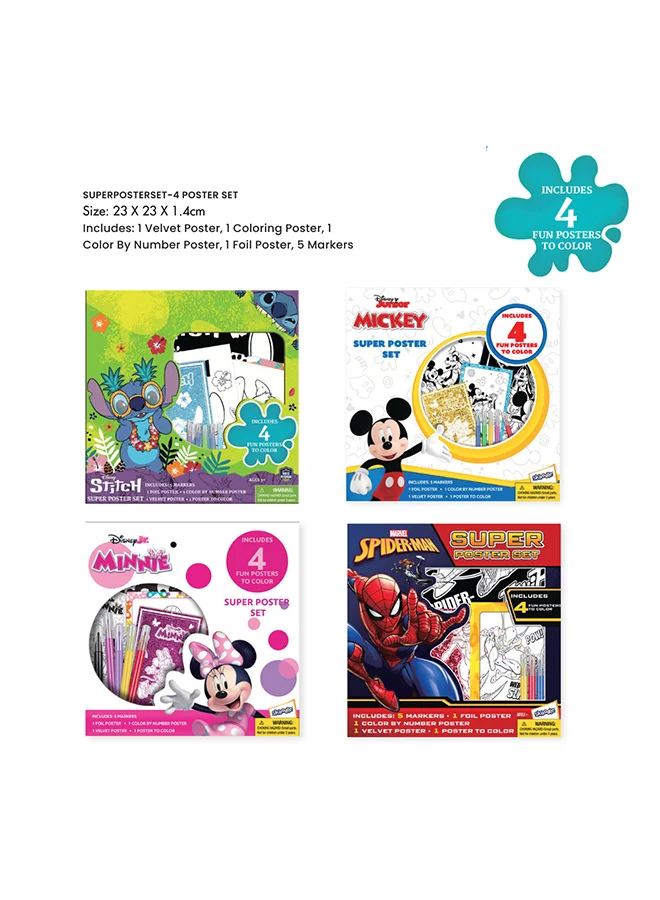 Disney Stitch Super Poster Activity Set