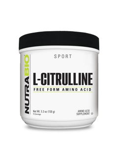 NutraBio L-Citrulline, Free Form Amino Acid, 5.3 oz (150 g), NutraBio  - Image 1