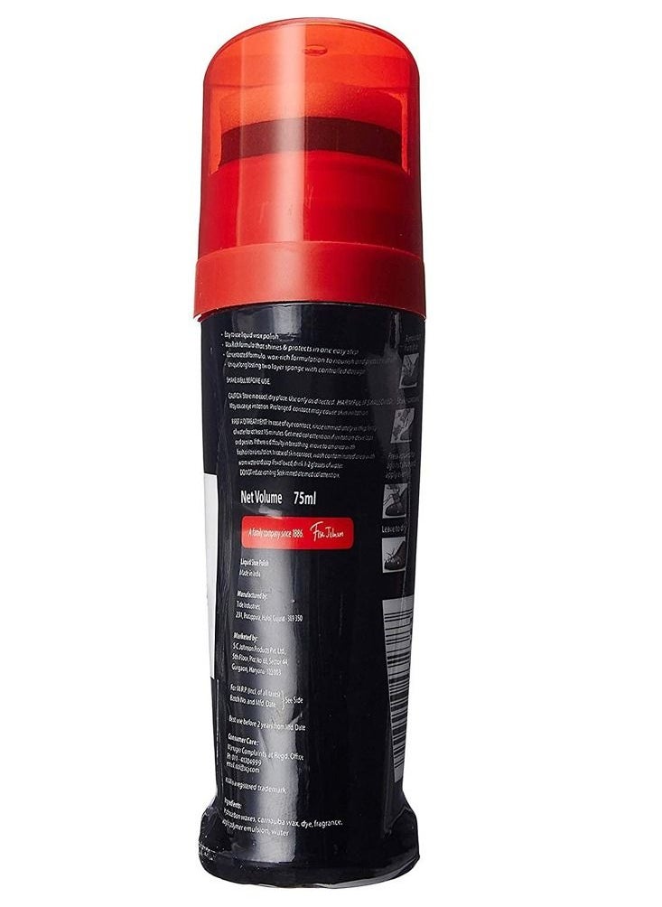 Kiwi - Leather Instant Liquid Shoe Polish Black 75ml - Image 1
