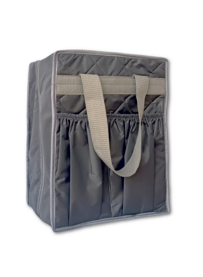 iShine Multiple Shoe Travel Bag Multipurpose Organizer Footwear Storage Slipper Shoe Bag Water Resistance (Grey) (4 Pair) - Image 1