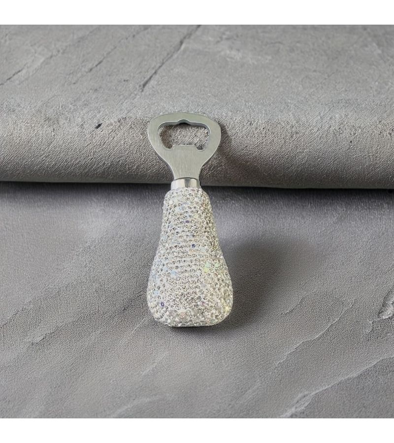 Pink Luxury Diamond Inlaid Stainless Steel Sparkling Wine Bottle Opener - Image 5