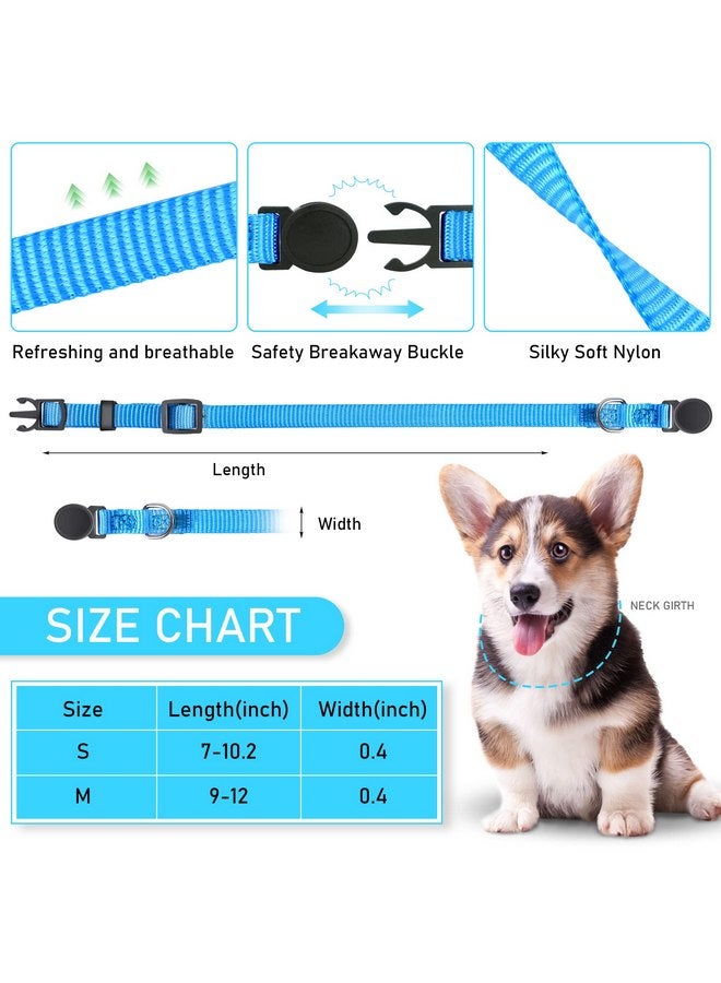 GAMUDA Puppy Collars - Super Soft Nylon Whelping Puppy ID - Adjustable Breakaway Litter Collars Pups - Assorted Colors Plain & Identification Collars with 2 Record Keeping Charts - Set of 12 (S) - Image 2