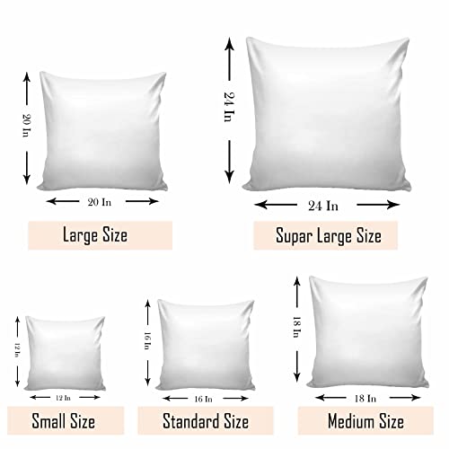 Ultimate Trends Polyester Digital Modern Printed Cushion Cover 24x24 Set of 5, Cream (UTCC-1038_ 24) - Image 4