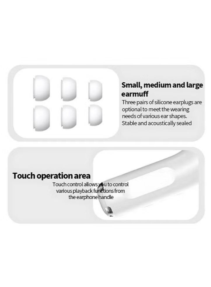 NH True wireless earbuds featuring a built-in LCD touchscreen, with support for ANC, ENC, music, and camera controls. - Image 5