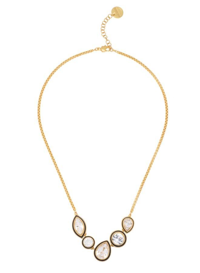 REISS CRISTINA: Crystal Rock Enamel Pendant Necklace  - Image 1