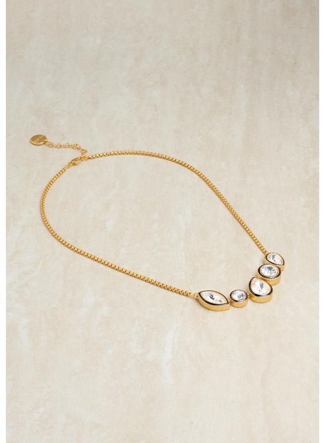 REISS CRISTINA: Crystal Rock Enamel Pendant Necklace  - Image 4