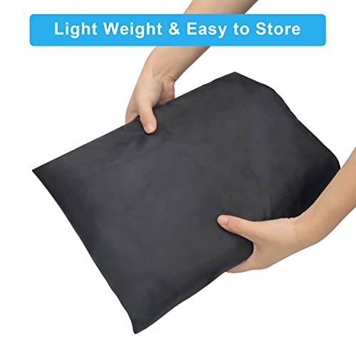 Coolrunner Firewood Log Hoop Cover, Coolrunner 40 Inch Round Fire Wood Rack Cover Outdoor Waterproof Resistant Log Rack Cover Round Log Holder cover Fit for 30" 32" 36” 40 ” Hoop Rack (Black, 40”x24”x41”) - Image 5