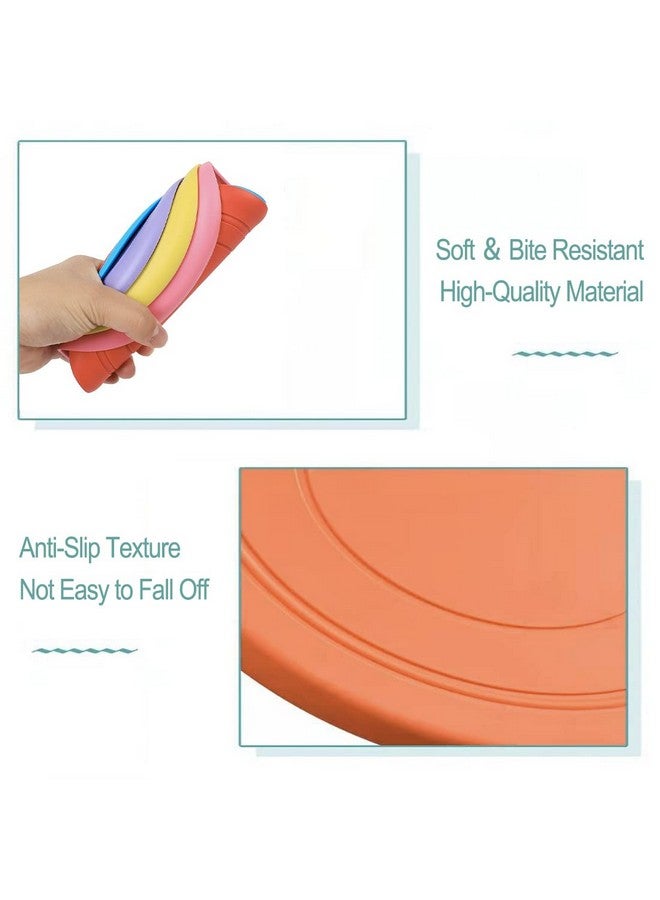 coldchill 7 Inch Dog Flying Disc, Puppy Flyer Toy React Faster Training Interactive Toys For Small Medium Dog, Lightweight Durable And Water Resistant Floating Saucer (Blue+Orange) - Image 3