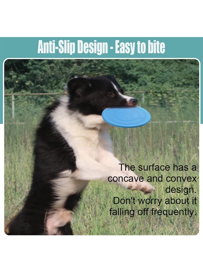 coldchill 7 Inch Dog Flying Disc, Puppy Flyer Toy React Faster Training Interactive Toys For Small Medium Dog, Lightweight Durable And Water Resistant Floating Saucer (Blue+Orange) - Image 4