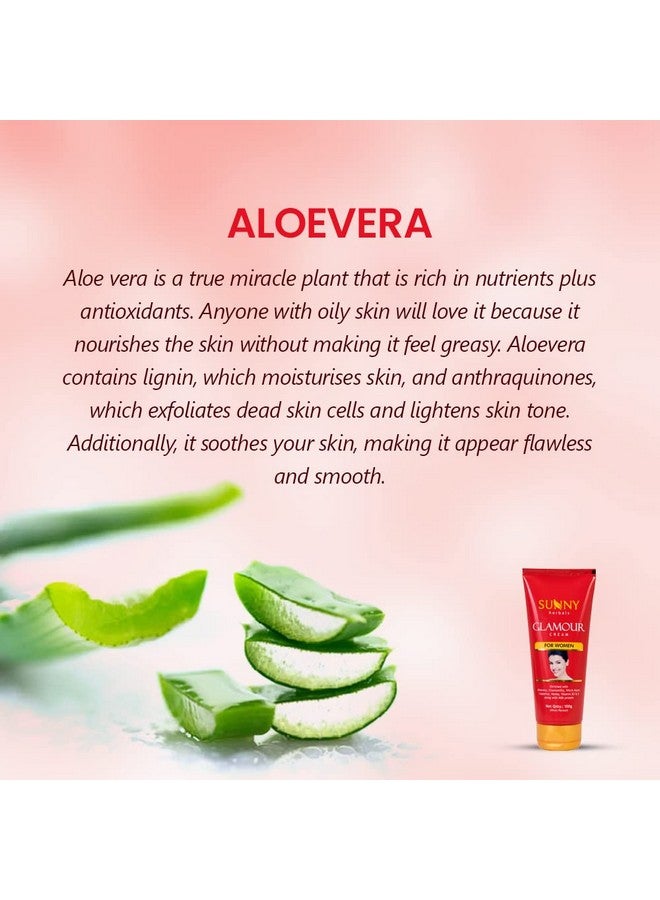 Sunny غسول وجه زيت شجرة الشاي من ساني هيربالز (110 جرام) وكريم جلامور للنساء (100 جرام) مجموعة، يفتح غدد الزيت، يجفف الحبوب، يفتح لون البشرة، حماية من الشمس، يحافظ على نعومة البشرة ومرونتها - Image 3