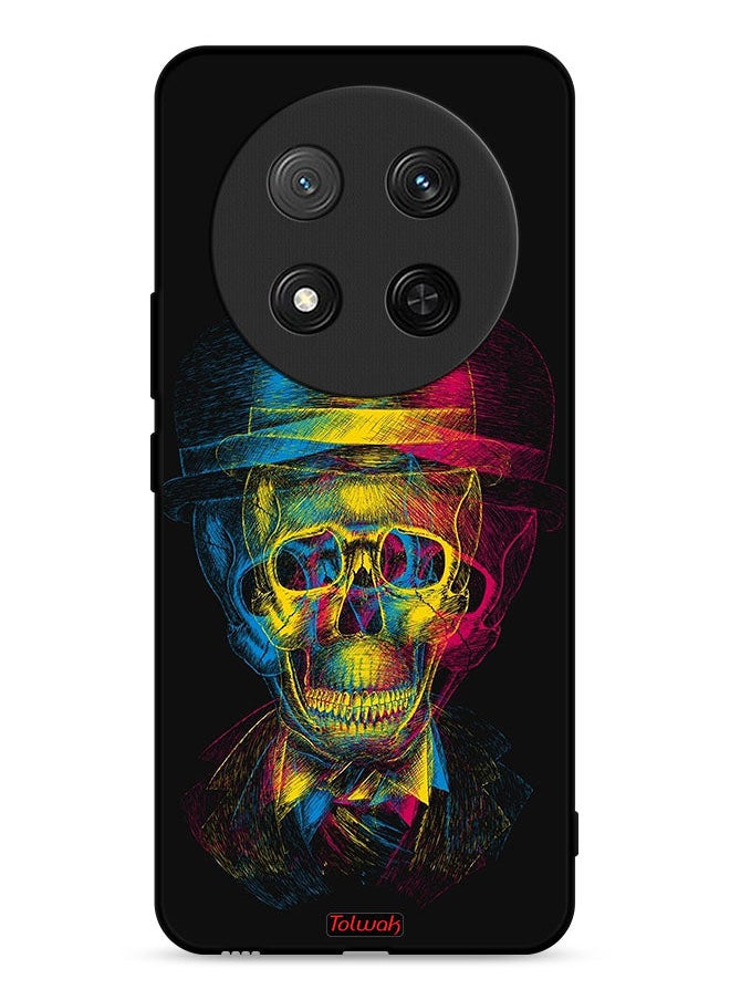 Tolwak Honor X9c 5G Protective Case Cover Skull Colorful Hat Fantasy Art  - Image 1