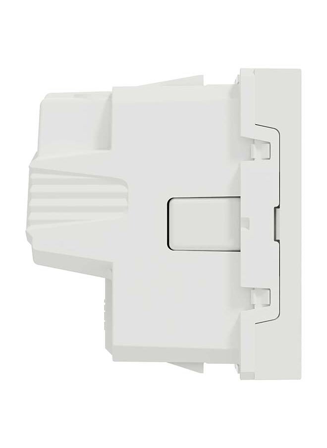Schneider Electric Socket-Outlet, New Unica, 2P+E, 16A, Schuko, With Shutter, White