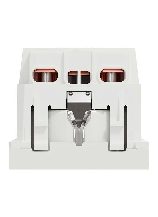 Schneider Electric Socket-Outlet, New Unica, 2P+E, 16A, Schuko, With Shutter, White