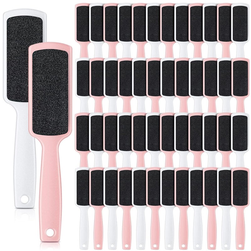 30 Pcs Foot File Dead Skin Foot Scrubber Remover Pedicure Double Sided Callus Heel Foot Scraper Professional Foot Exfoliator Feet Rasp for Smoothing Hard Rough Skin Kit Pink White 787 x 177 Inch