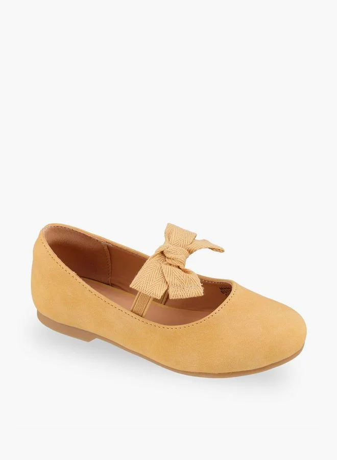 جونيورز Girls Elastic Strap Ballerina Shoes