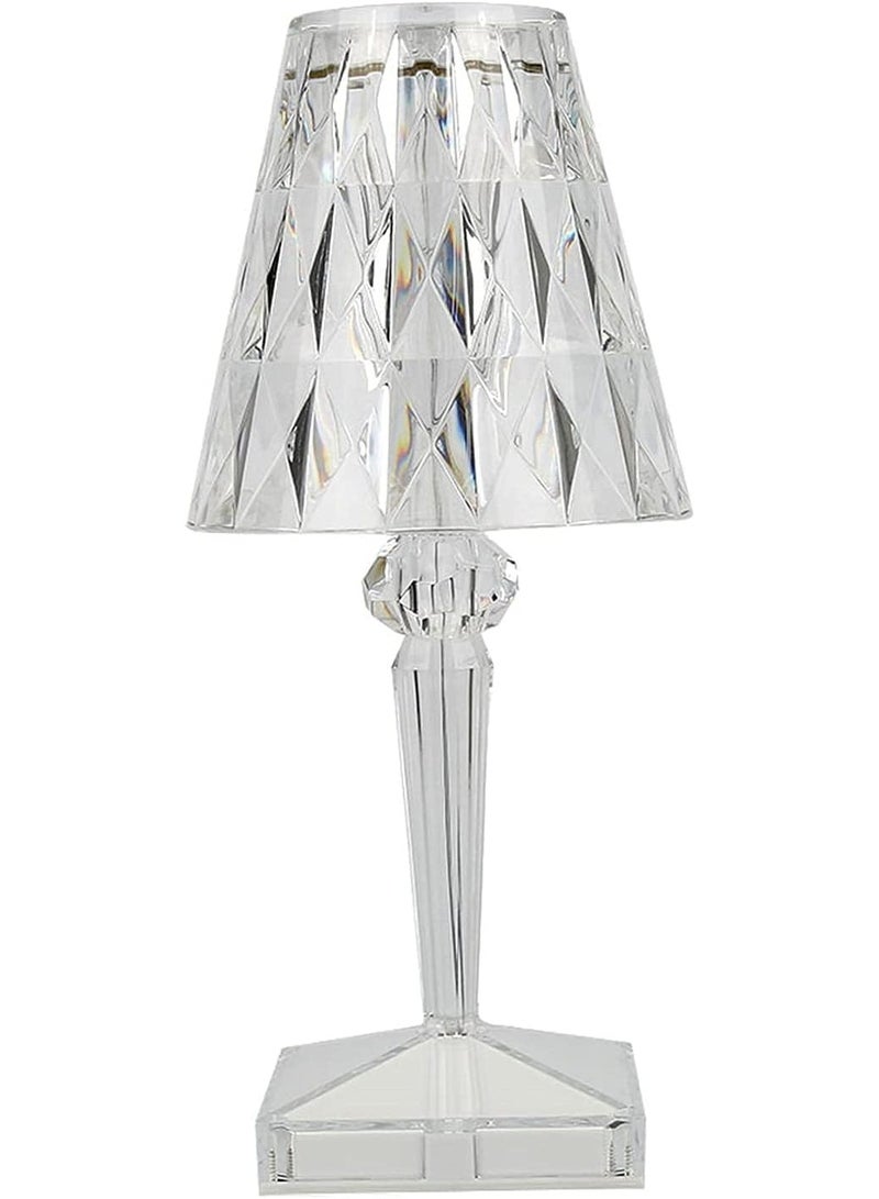 بلومنغ تايم مصباح طاولة ماسي أكريليك بتحكم باللمس، 3 ألوان إضاءة متعددة الألوان - Image 1