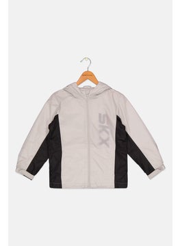 SKECHERS Kids Boy Brand Logo Jacket, Grey  - Image 1