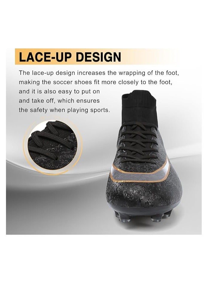 Mens Soccer Cleats Womens Football Cleats Youth Soccer Shoes for Big Boys AG  - Image 5