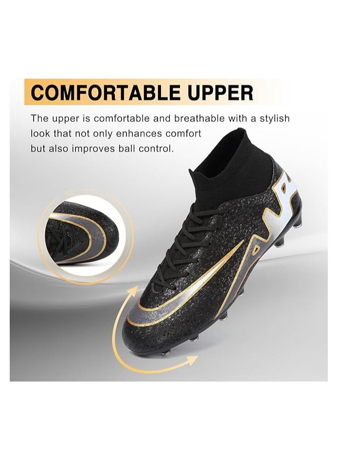 Mens Soccer Cleats Womens Football Cleats Youth Soccer Shoes for Big Boys AG  - Image 4
