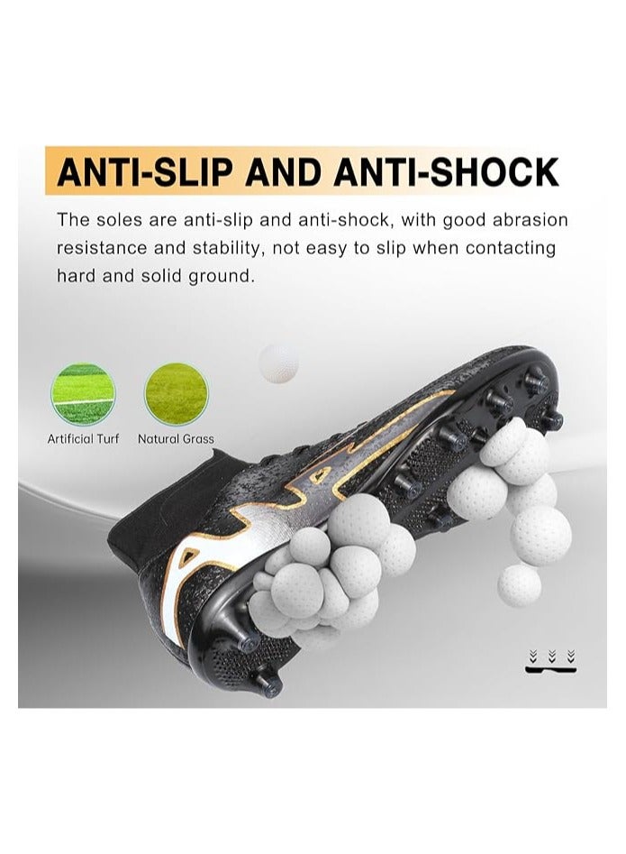 Mens Soccer Cleats Womens Football Cleats Youth Soccer Shoes for Big Boys AG  - Image 3