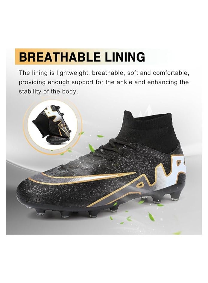 Mens Soccer Cleats Womens Football Cleats Youth Soccer Shoes for Big Boys AG  - Image 2