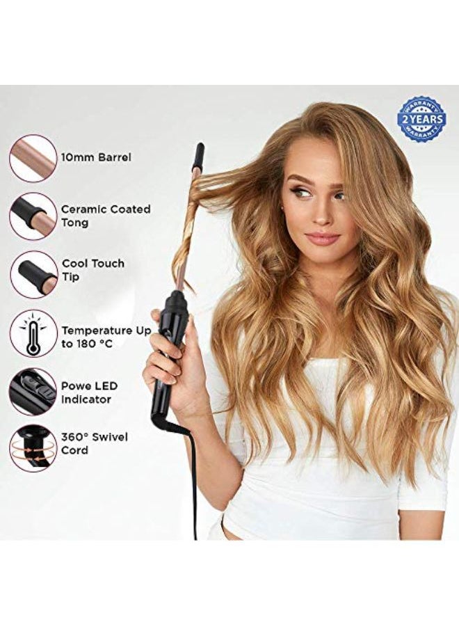 AGARO Hc-8001 Chopstick Hair Curler With 10 Mm Barrel & Ptc Heating Technology (Black)  - Image 3