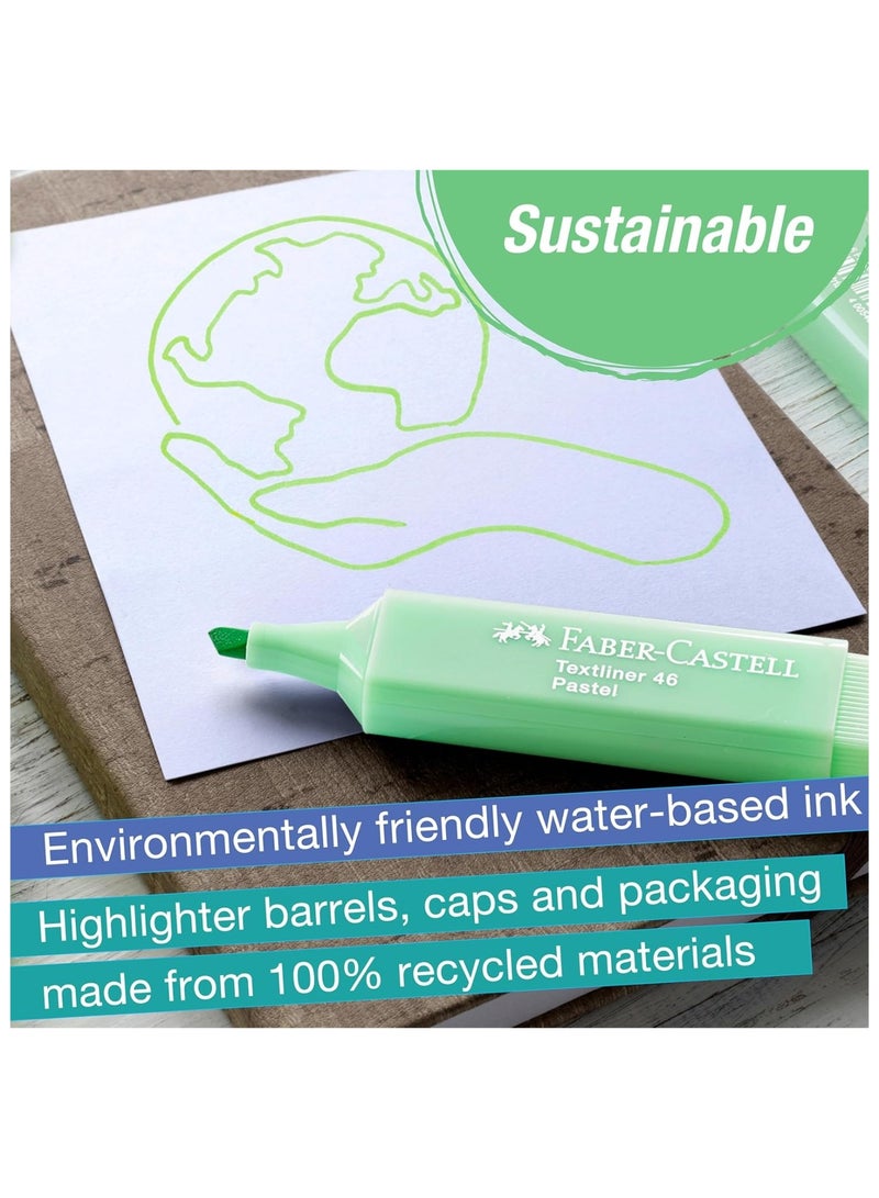 FABER-CASTELL 8-Piece Highlighter Set Pastel Colours - Image 5