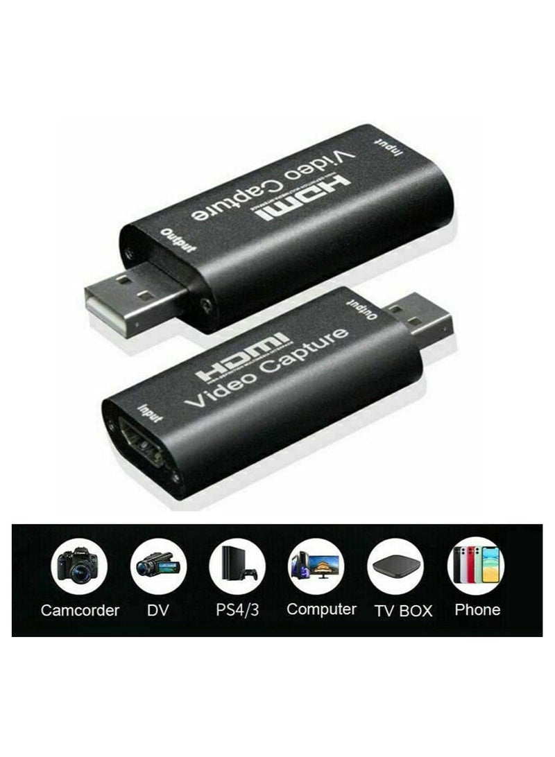 HD Video Capture Card 1080P – HDMI to USB 2.0 Video Recording for DSLR Cameras, Camcorders, and PC  - Image 3