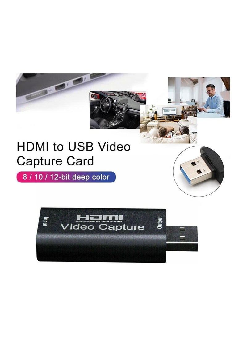 HD Video Capture Card 1080P – HDMI to USB 2.0 Video Recording for DSLR Cameras, Camcorders, and PC  - Image 4