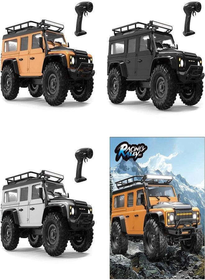 Daji RC Cars Remote Control Truck RC Rock Crawler 1:16 2.4G 4WD RTR All Terrain Hobby Off Road Truck Racing Vehicle Hobby Grade Model Yellow Vehicle with LED Lights - Image 5