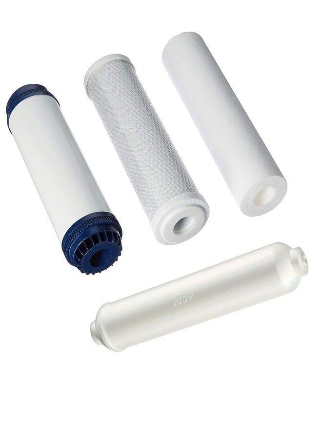 CFS - 4 Pack Universal Compatible Reverse Osmosis Filter Replacement Set - Remove Bad Taste & Odor - Whole House Replacement Water Filter Cartridge- White - Image 1