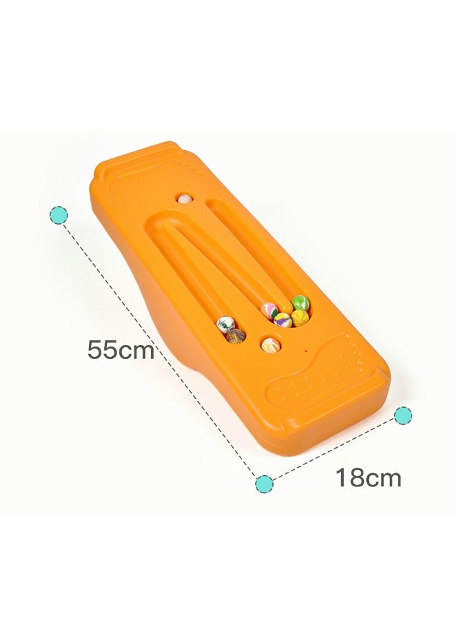 GROIC Kids Rocking Seesaw Balance Board with 5 Wooden Balls Sensory Training Rocking Board Balance Training Equipment Children Indoor Outdoor Activity Toy - Image 4