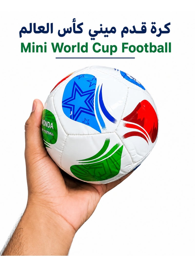 Mini World Cup Football – Soft Foam Soccer Ball for Kids | Indoor & Outdoor Play | Lightweight Training Ball | Colorful Mini Football - Image 1